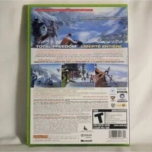 Microsoft Xbox Game Case with Bright Green Trim and Blue Snow Art